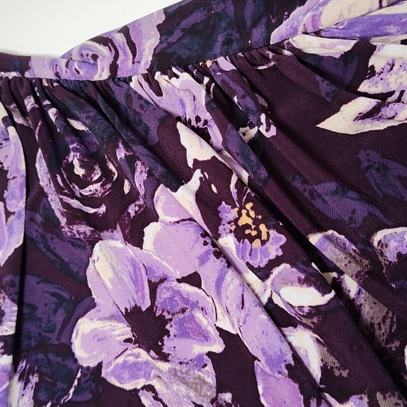 Lauren Ralph Lauren Midi Sheath Dress Size 12 Wedding Guest Garden Dark Feminine - Picture 10 of 17